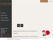 Tablet Screenshot of lechblick.at